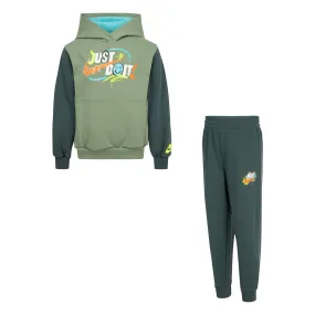 Nike Express Yourself PO Set Anzug 86M279-E6H - grün